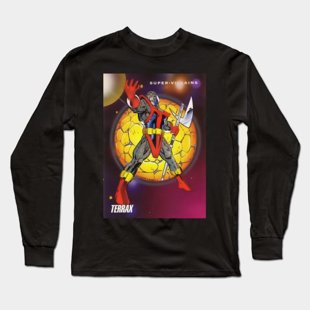 Terrax the Tamer Long Sleeve T-Shirt by Psychosis Media